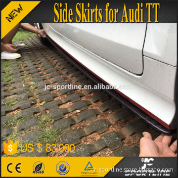 Carbon Fiber Auto Side Skirts Extension for Audi TT 08-14
